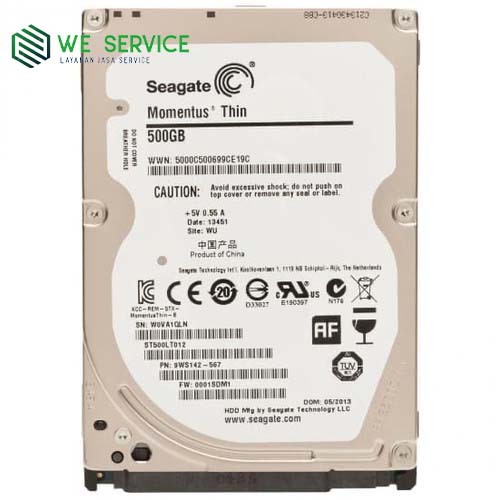 Seagate 2.5" 500GB SATA 8MB 5400RPM - Garansi Distributor