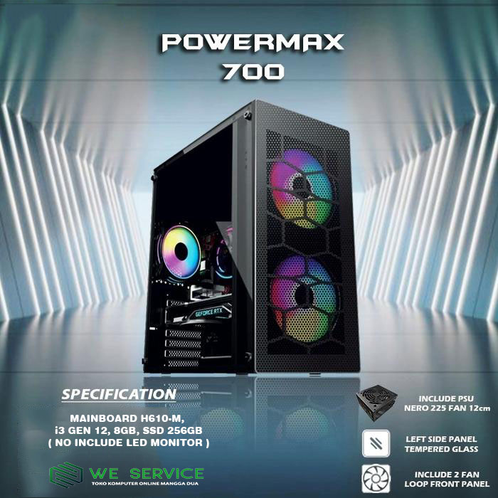 💻 PC Rakitan Office Hemat – Intel Core i3-GEN12 | SSD 256GB | RAM 8GB | Siap Pakai untuk Kantor